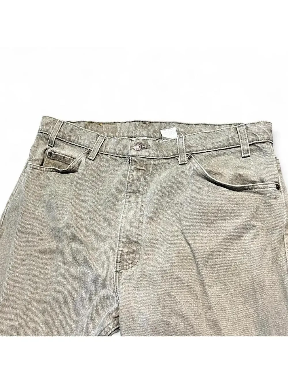 Vintage  Levis 550 Relaxed Tapered Leg USA Orange Tab Olive